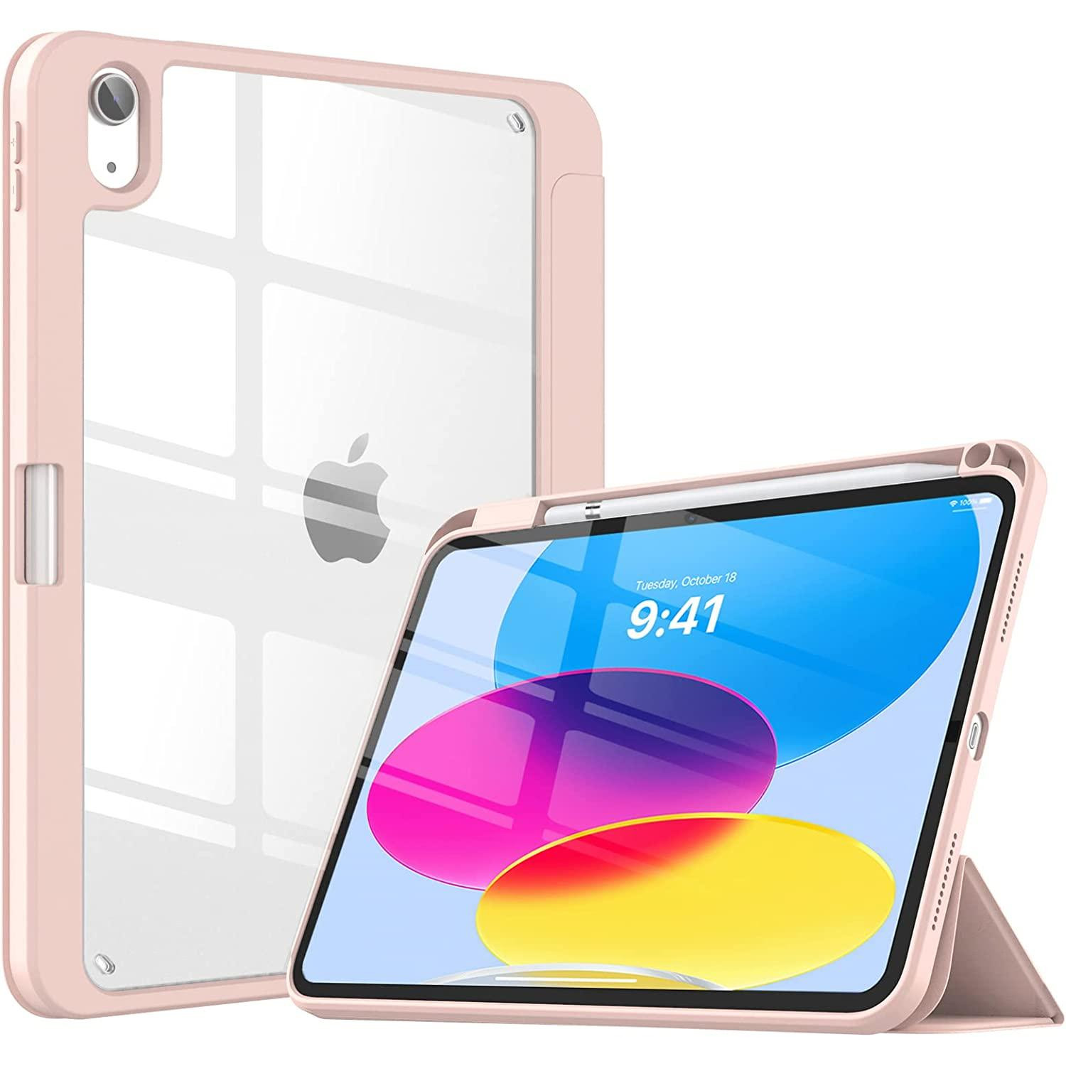 BeCover Чохол-книжка Removable Case  з кріпленням Apple Pencil для Apple iPad 10.9" 2022 Pink (708766) - зображення 1