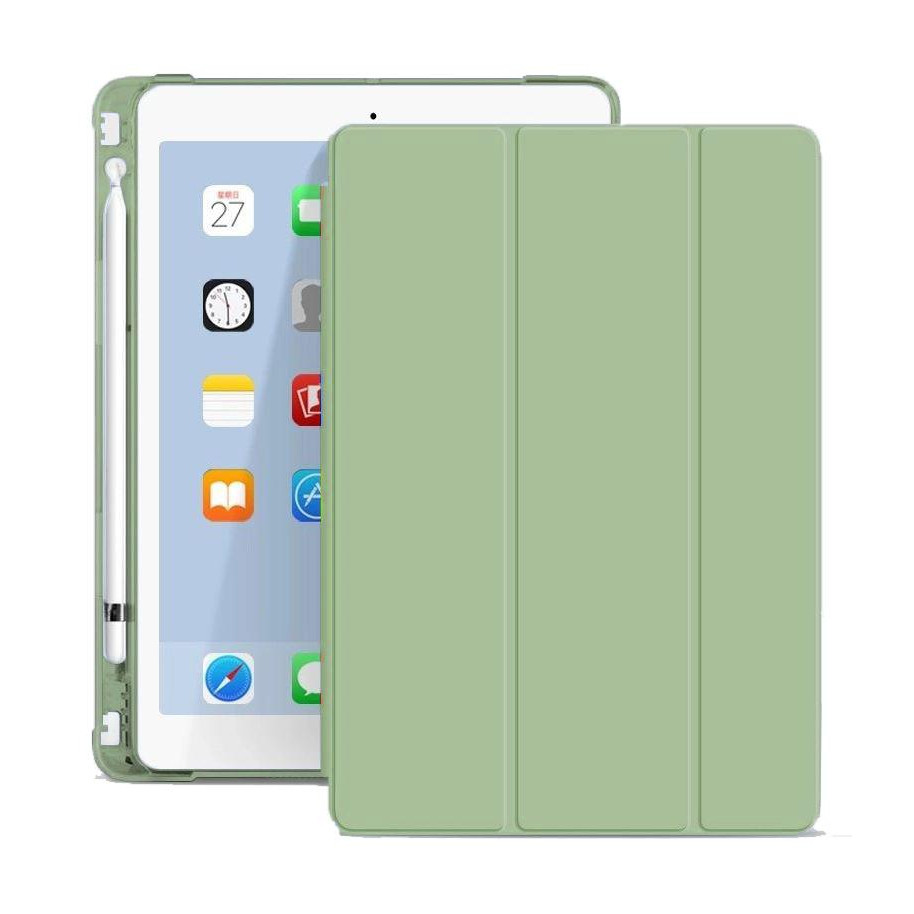 BeCover Чохол-книжка Soft Edge TPU  з кріпленням Apple Pencil для Apple iPad 10.9" 2022 Green (708490) - зображення 1