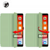 BeCover Tri Fold Soft TPU  з кріпленням Apple Pencil для Apple iPad 10.9" 2022 Light Green (708465) - зображення 3