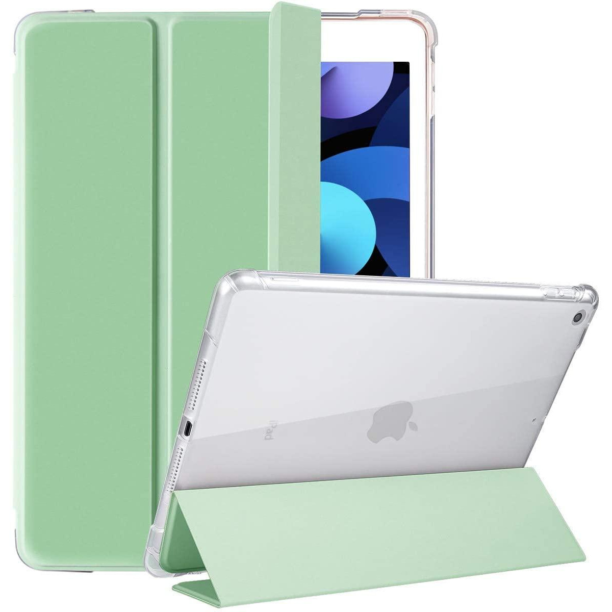 BeCover Tri Fold Soft TPU  з кріпленням Apple Pencil для Apple iPad 10.2 2019/2020/2021 Green (708457) - зображення 1