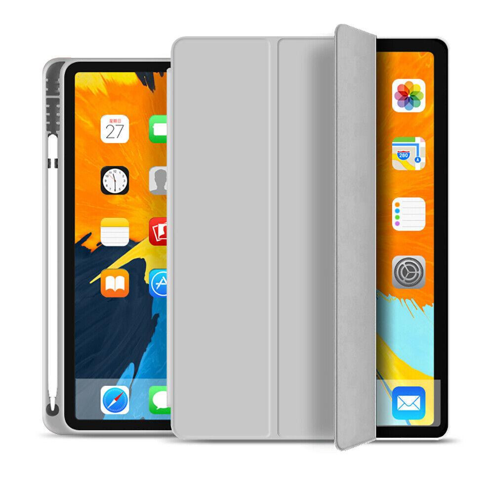 BeCover Чохол-книжка Tri Fold Soft TPU  з кріпленням Apple Pencil для Apple iPad 10.9" 2022 Gray (708461) - зображення 1