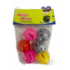 4Dog Набір іграшок MIAU MIAU м'ячі пластикові 6 шт. HL21 (5949060205565) - зображення 1