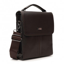 Ricco Grande Мужская кожаная сумка-барсетка классического дизайна в коричневом цвете  (21391)