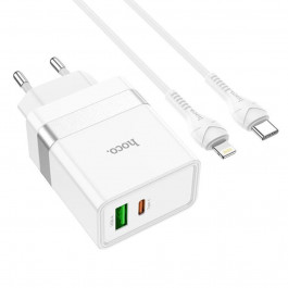 Hoco N21 Topspeed + USB Type-C to Lightning White