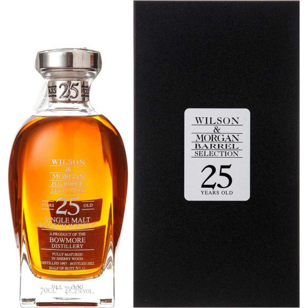 Wilson&Morgan Віскі  Bowmore 25yo Sherry Wood 0,7 л (8033749409805) - зображення 1