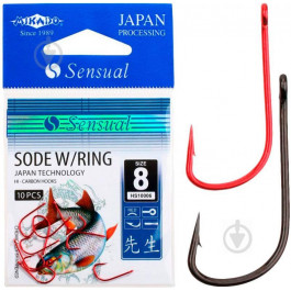 Mikado Sensual Sode W/Ring / Red / №14 / 10pcs (HS10006-14R)