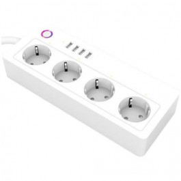   Tuya Smart White 4 розетки 4xUSB 1.8м (HS082383)