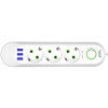 Voltronic Power F03U White, 3 розетки, 3xUSB, 1.5м (F03U-WHITE) - зображення 2