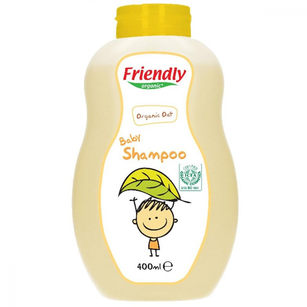 Friendly Organic Детский шампунь  Baby Shampoo 2 в 1 на основе овса, 400 мл - зображення 1