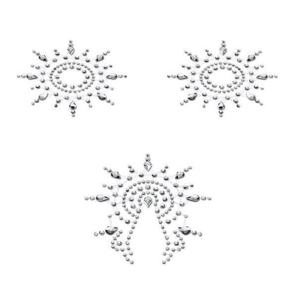 Mystim Украшения для сосков и паха Petits Joujoux Gloria, серебряные (4260152466512) - зображення 1