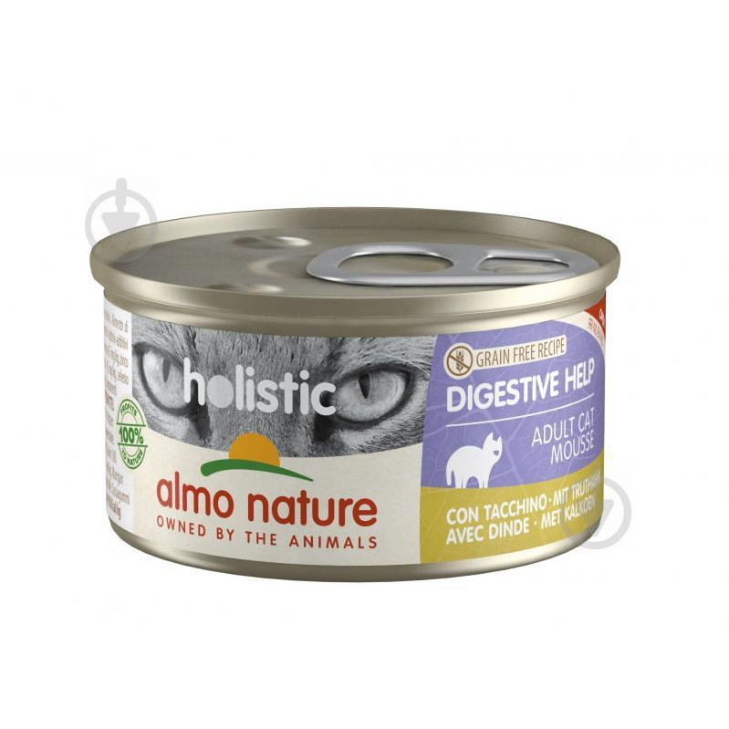 Almo Nature Holistic Digestive Help Cat Turkey 85 г (8001154127508) - зображення 1