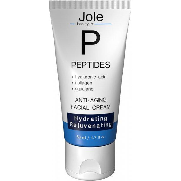Jole Cosmetics Антивозрастной крем  Anti Aging Peptide Cream SPF 10 с гиалуроновой кислотой, пептидами и коллагеном - зображення 1