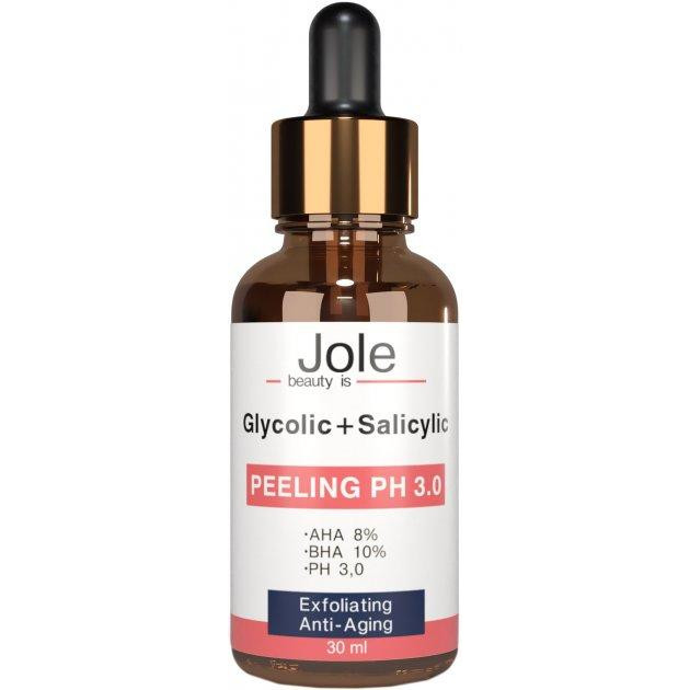 Jole Cosmetics Пилинг для лица  Glycolic + Salicylic Peeling pH 3.0 с Гликолевой и Салициловой кислотами 30 мл (482 - зображення 1