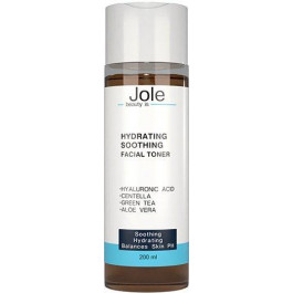 Jole Cosmetics Тонер для лица  Hydrating & Soothing Toner Увлажняющий и успокаивающий 200 мл (4820243881190)