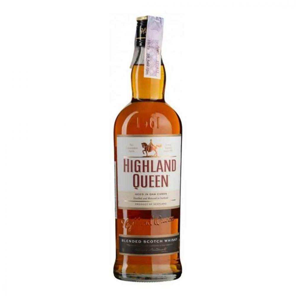 Highland Queen Виски 1 л 40% с бокалом (3267682136176) - зображення 1