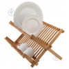 Axentia Сушилка для столовых приборов бамбук складная 42x33x27 см 132786 (4005437276086) - зображення 1