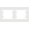 MAKEL Рамка двухместная Manolya горизонтальная белый 41001702 - зображення 1
