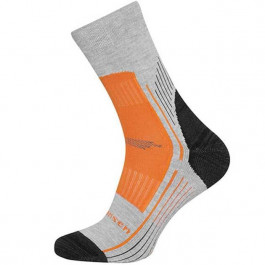 Fjord Nansen Шкарпетки  Hike Low Kevlar - помаранчеві/сірі серый
