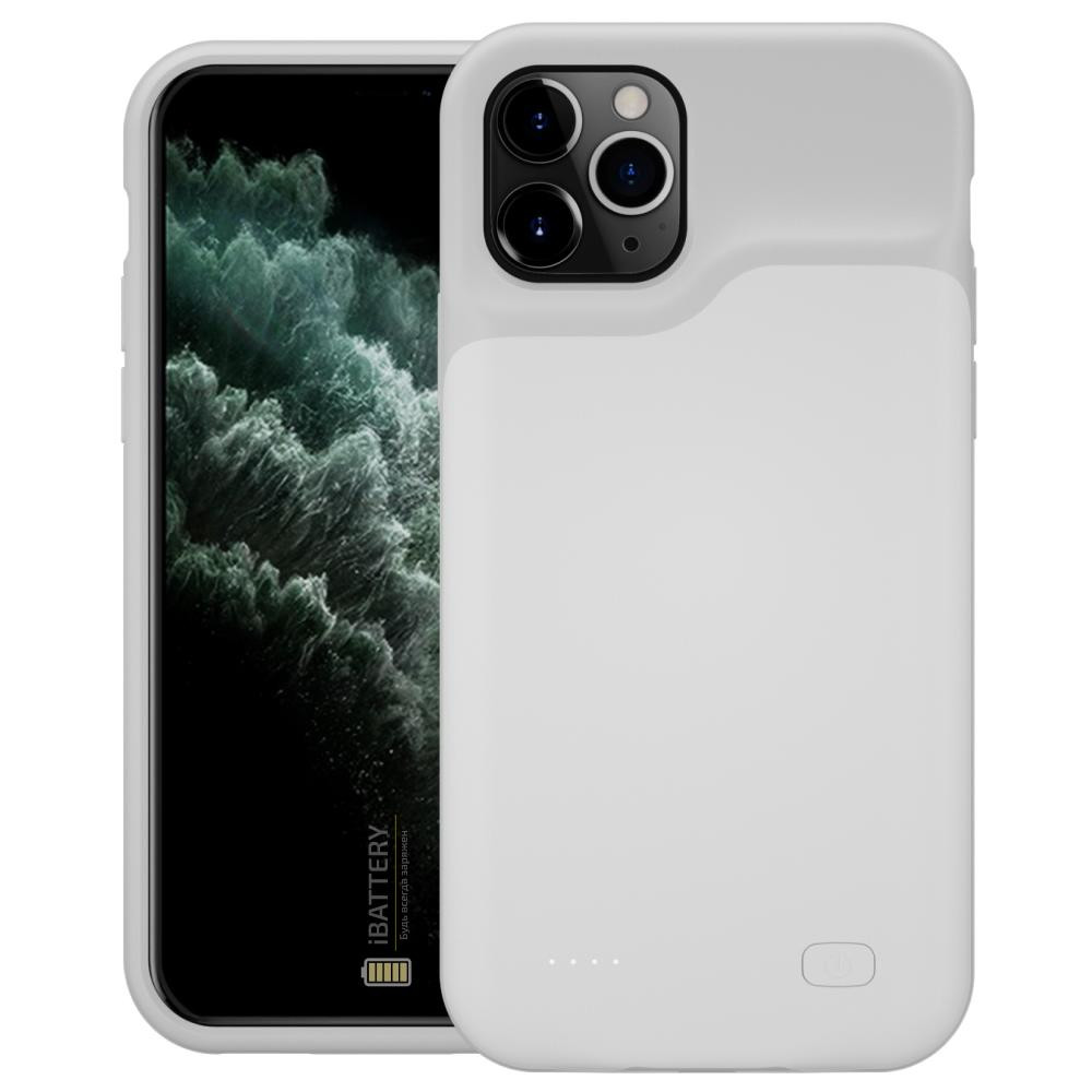 iBattery Чохол powerbank  для iPhone 11 Pro Max Slan 6500 mAh white - зображення 1