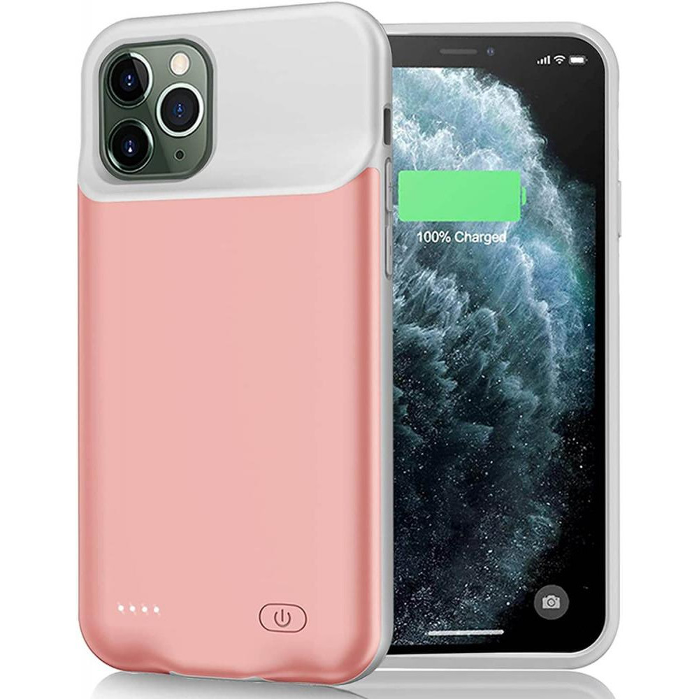 iBattery Чохол powerbank  для iPhone 12 Pro Max Slan 5000 mAh pink - зображення 1