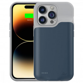 iBattery Чохол-зарядка  для iPhone 14 Pro Slan 6000 mAh Blue