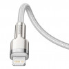 Baseus Lightning to USB Type-C Cafule Metal Data Cable PD 2m White (CATLJK-B02) - зображення 4