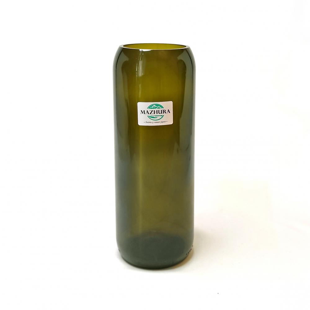 Mazhura Ваза скляна зелена  vys-2, 19х7 (mz711461) - зображення 1