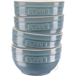 Staub - Набор 4-х мисок голубых керамических - 40508-147-0