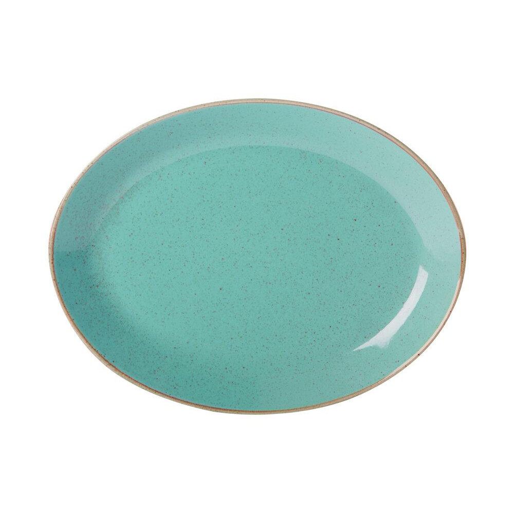 Porland Блюдо овальное Seasons Turquoise 30 см (04ALM001394) - зображення 1