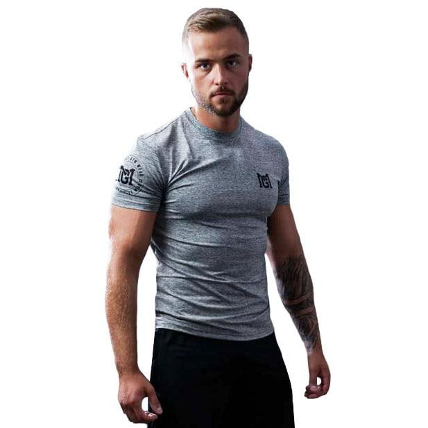 Military Gym Wear Військова тренувальна футболка  Action Men Tee - сіра меланжева XXL - зображення 1