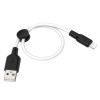 Hoco X21 Plus USB to Lightning 0.25m Black/White - зображення 1