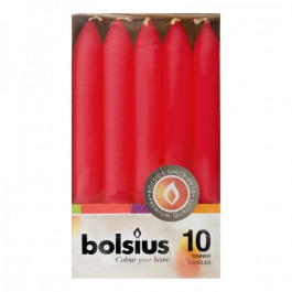 Bolsius Свічка  702241.1 столова, червона 17х2 см, 1 шт (8711817191424)