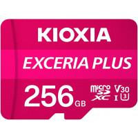 Kioxia 256 GB microSDXC UHS-I U3 V30 Exceria plus + SD Adapter LMPL1M256GG2 - зображення 1