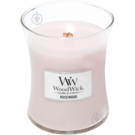 WoodWick Ароматична свічка з ароматом троянди, кедра і мускусу  Medium Rosewood 275 г (92025Е)