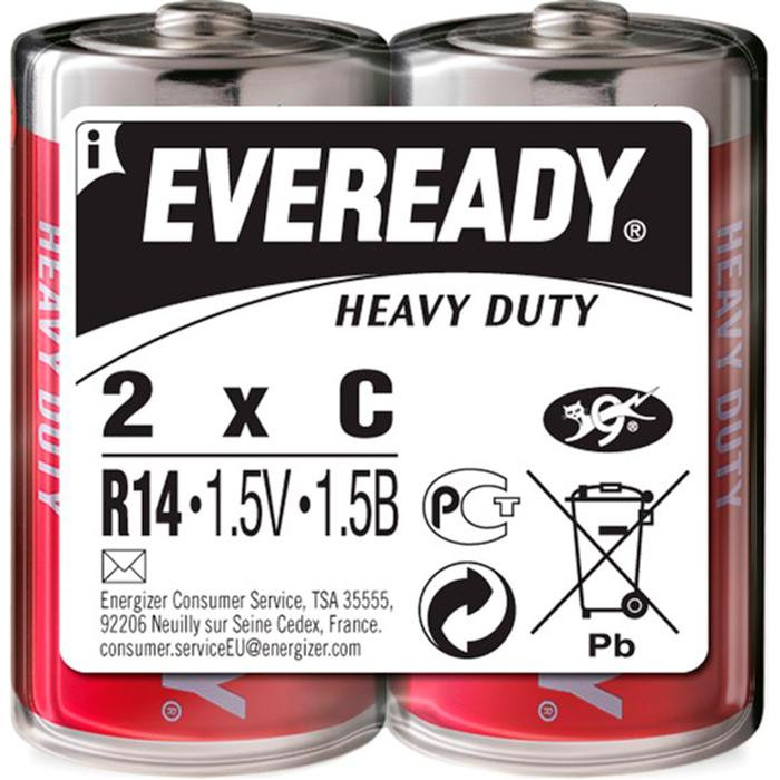 Energizer C bat Eveready Super Heavy Duty 2шт (7638900370829) - зображення 1