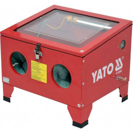 YATO Камера пескоструйная 90 л, 4 форсунки, давление 0.27-0.82 МПа, спож.пов. 424-707 л / мин, 59х49х49 с