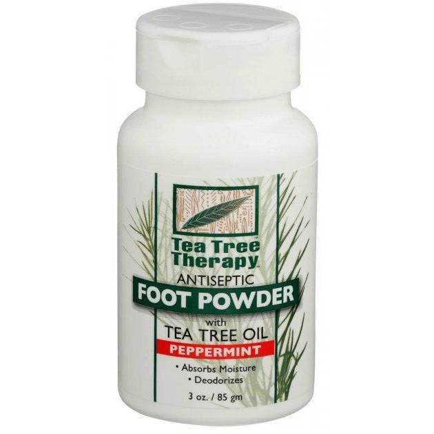 Tea Tree Therapy Порошок для ног  дезодорирующий с маслами чайного дерева и перечной мяты 85 г (637792932228) - зображення 1