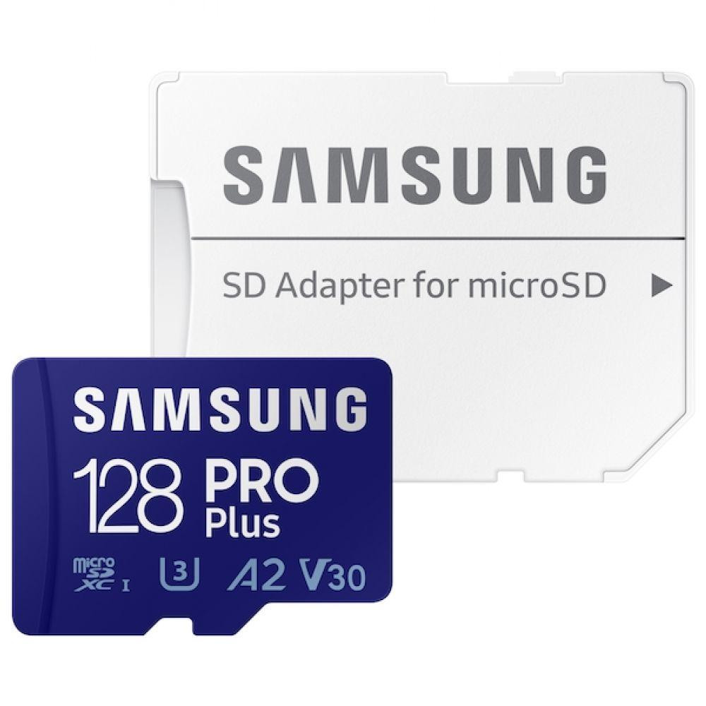 Samsung 128 GB microSDXC UHS-I U3 V30 A2 PRO Plus (2021) MB-MD128KA - зображення 1