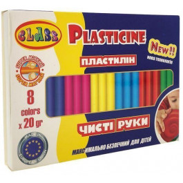 CLASS Пластилін 8 кольорів 20 гр  MAXI (40) 7644С (11060460)