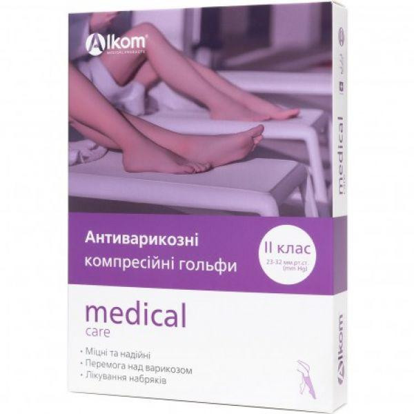 Алком Гольфи антиварикозні medical care, відкритий мисок, клас компресії II  00102 - зображення 1