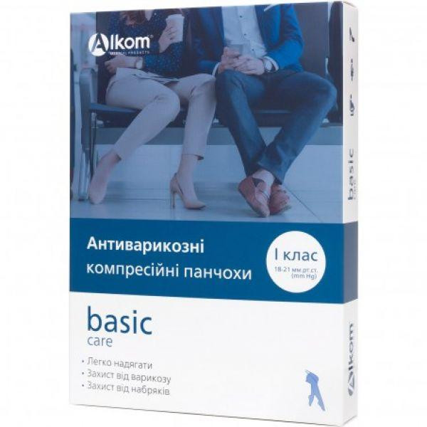 Алком Антиварикозні панчохи basic care, закритий мисок, клас компресії I  00211 - зображення 1