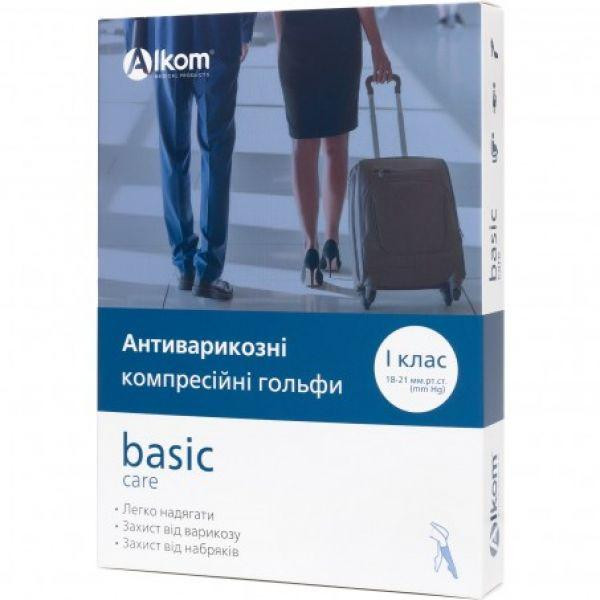 Алком Гольфи антиварикозні basic care, закритий мисок, клас компресії I  00111 - зображення 1