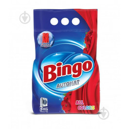 Bingo Порошок пральний  автомат All Colors, 3 кг (8690536920679)