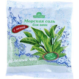ЖЕЛАНА Морская соль для ванн  Зеленый чай с пеной 500г (4820091140258)