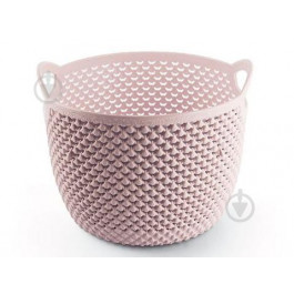 Ucsan Plastik Кошик  DROP кругла 3,3 л рожевий (8691459153076)