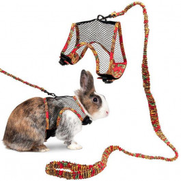 Karlie-Flamingo Шлея і поводок  Rabbit Harness With Art Joy Leash для кролика 91-170.5 см (54157)
