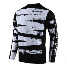 Troy Lee Designs Велоджерсі дитяча  Sprint Jersey, Brushed, BLACK/WHITE, р. YSM (324895002)