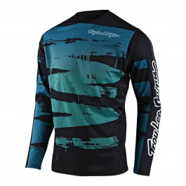   Troy Lee Designs Велоджерсі дитяча  Sprint Jersey, Brushed, MARINE/TEAL, р. YL (324895014)