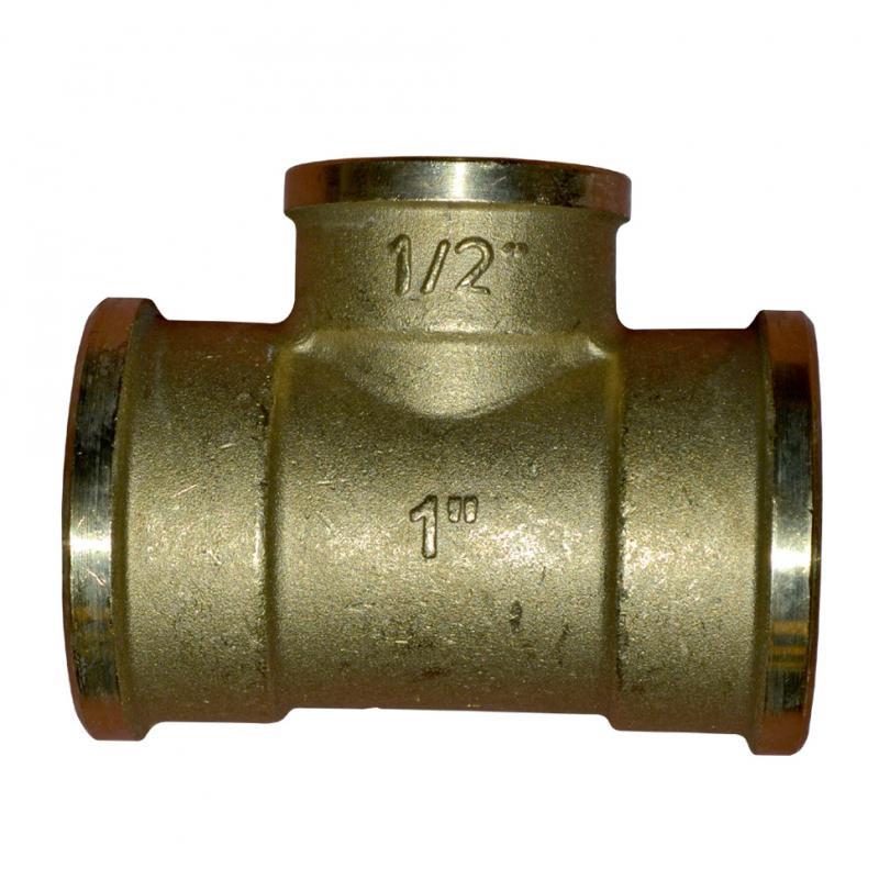 General Fittings Тройник латунный, редукционный, IT, D=1x1/2x1 (270013H100410A) - зображення 1