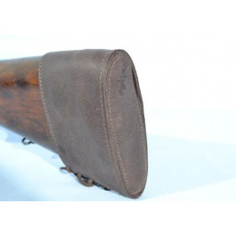 Olen Затыльник кожаный с резиновой вставкой на шнурках Коричневый (11100081)